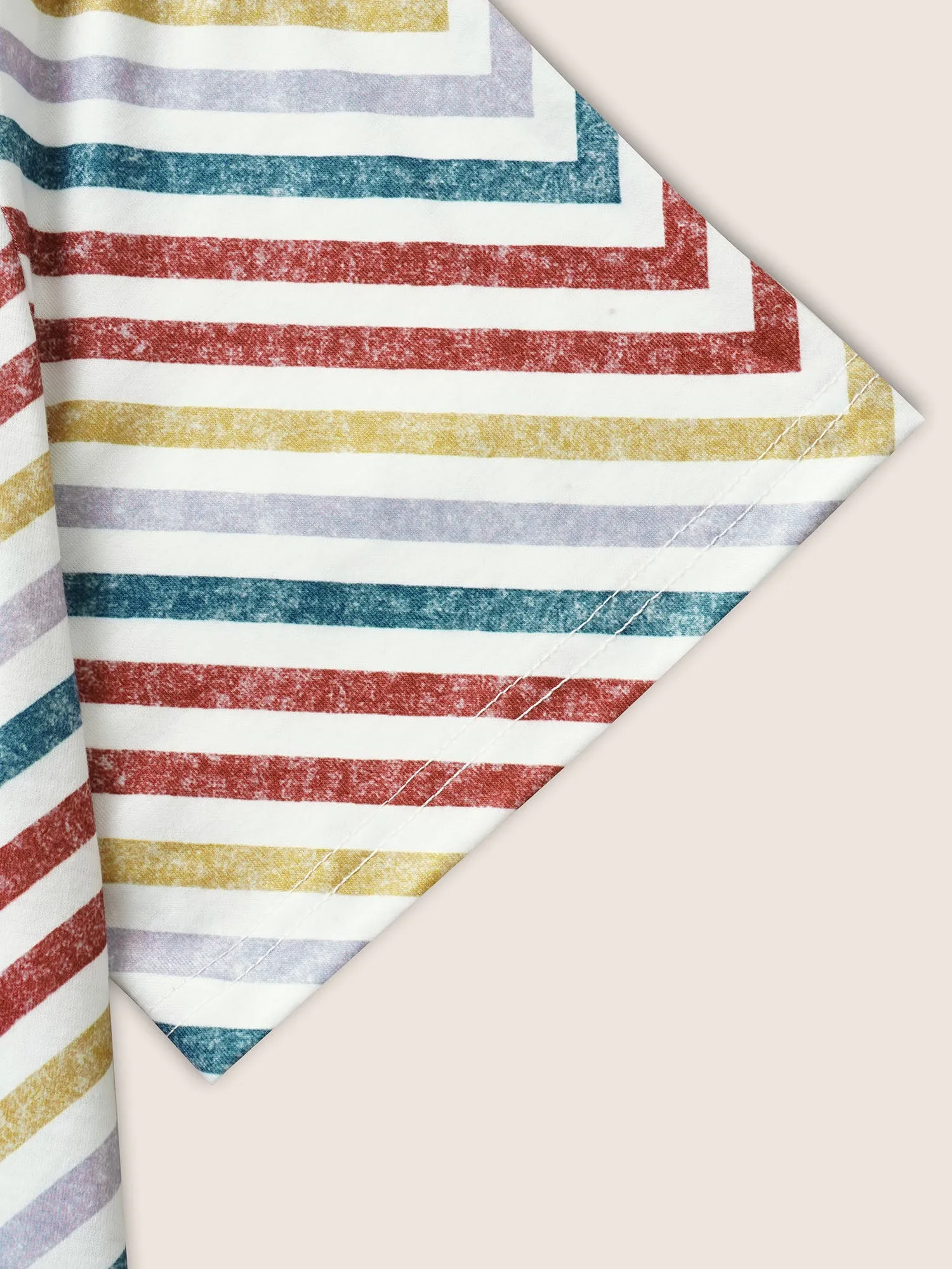 Colored Striped V Neck Pocket Midi Dress sold by Bloomchic product image thumbnail 5