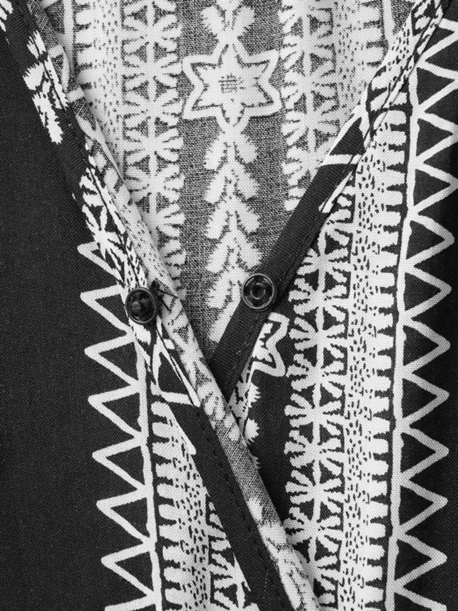 V Neck Striped Batwing Sleeve Ruffle Hem Dress sold by Bloomchic product image thumbnail 5