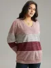 Heather Colorblock Long Sleeve Sweatshirt sold by Bloomchic