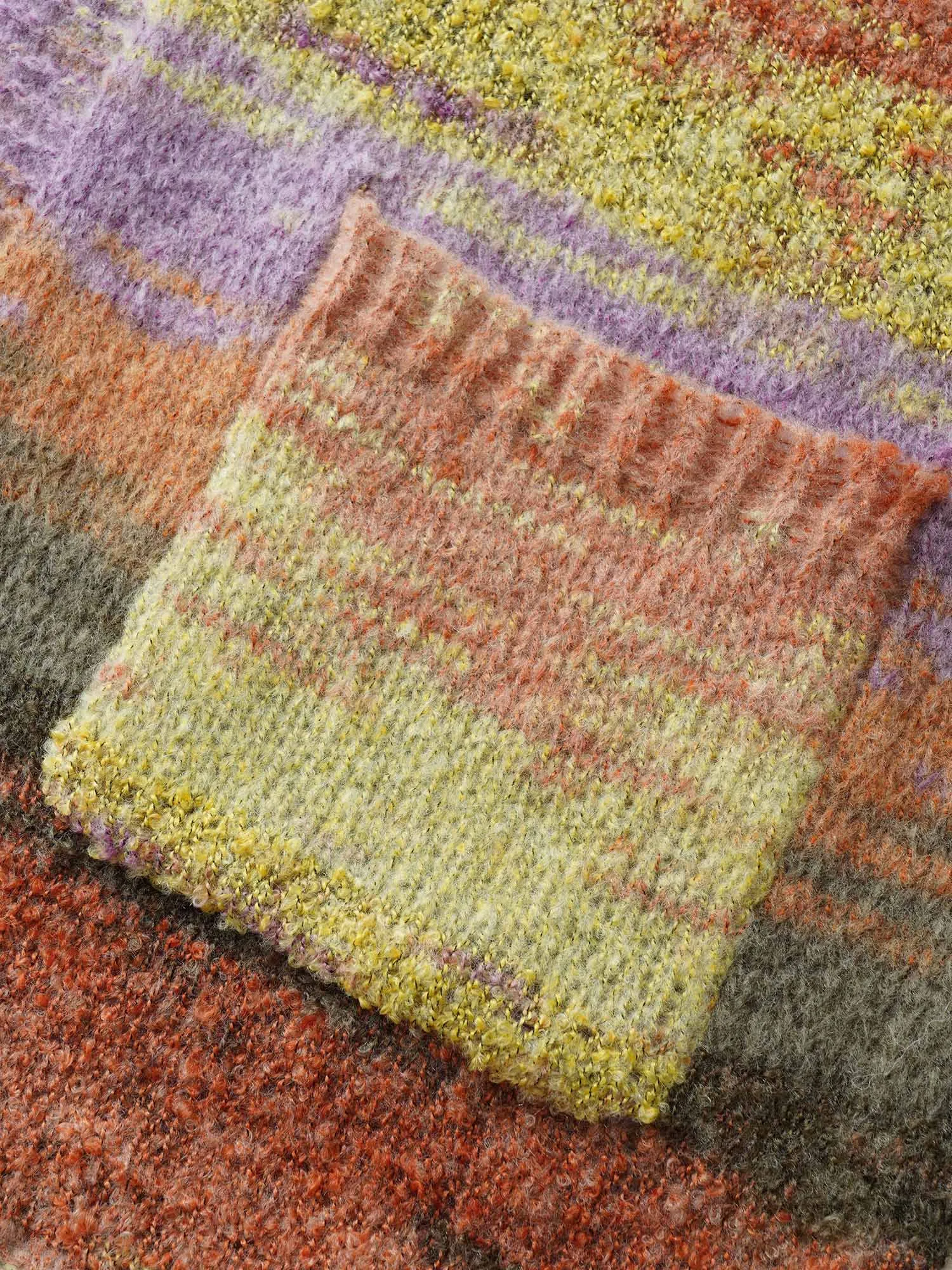 Ombre Heather Contrast Pocket Cardigan sold by Bloomchic product image thumbnail 4