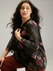 Floral Mesh Ruffle Sleeve Blouse sold by Bloomchic