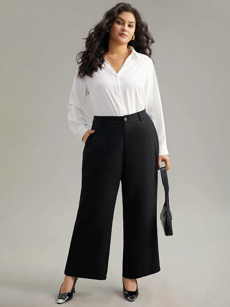 Static-Free Plain Pocket Wide Leg Pants sold by Bloomchic product image thumbnail 4