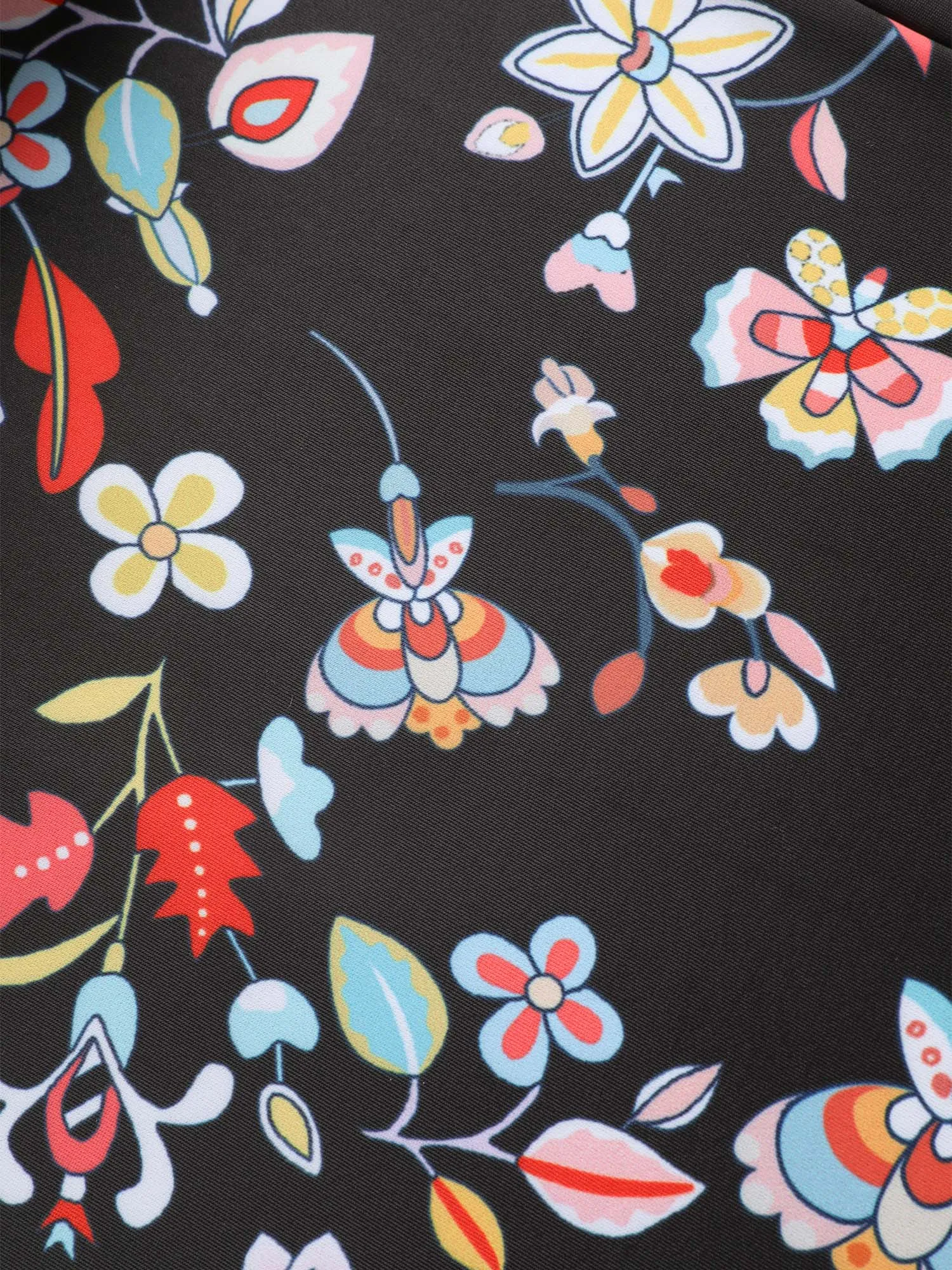 Boho Print Surplice Neck Ruched One Piece Swimsuit sold by Bloomchic product image thumbnail 5