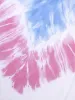 Tie Dye Contrast Round Neck T-shirt sold by Bloomchic