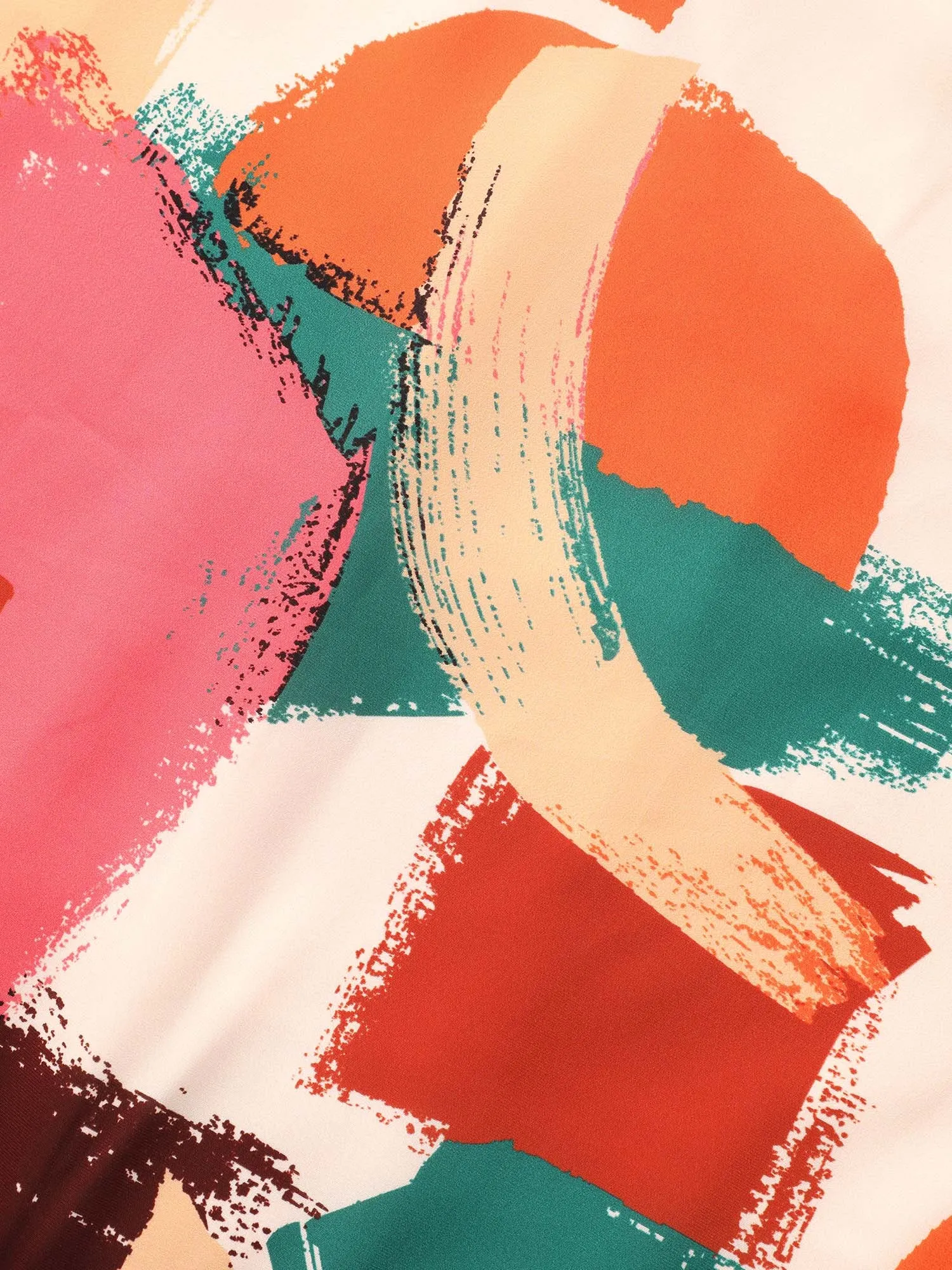 Brush Pattern Tiered Midi Dress sold by Bloomchic product image thumbnail 5