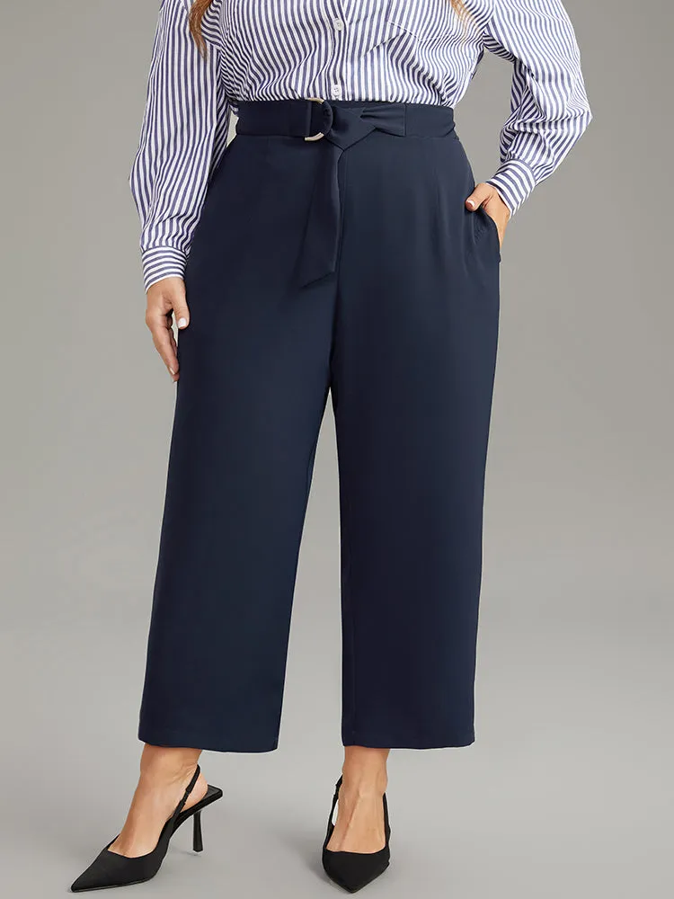 Plain Buckle Detail Bowknot Pocket Pants sold by Bloomchic product image thumbnail 3