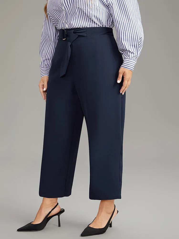 Plain Buckle Detail Bowknot Pocket Pants sold by Bloomchic product image thumbnail 5