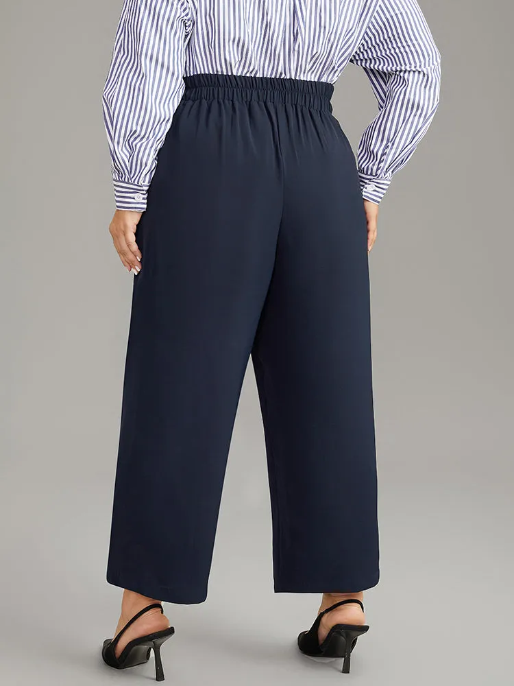 Plain Buckle Detail Bowknot Pocket Pants sold by Bloomchic product image thumbnail 2