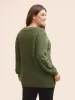 Plain Cable Knit Round Neck Pullover sold by Bloomchic
