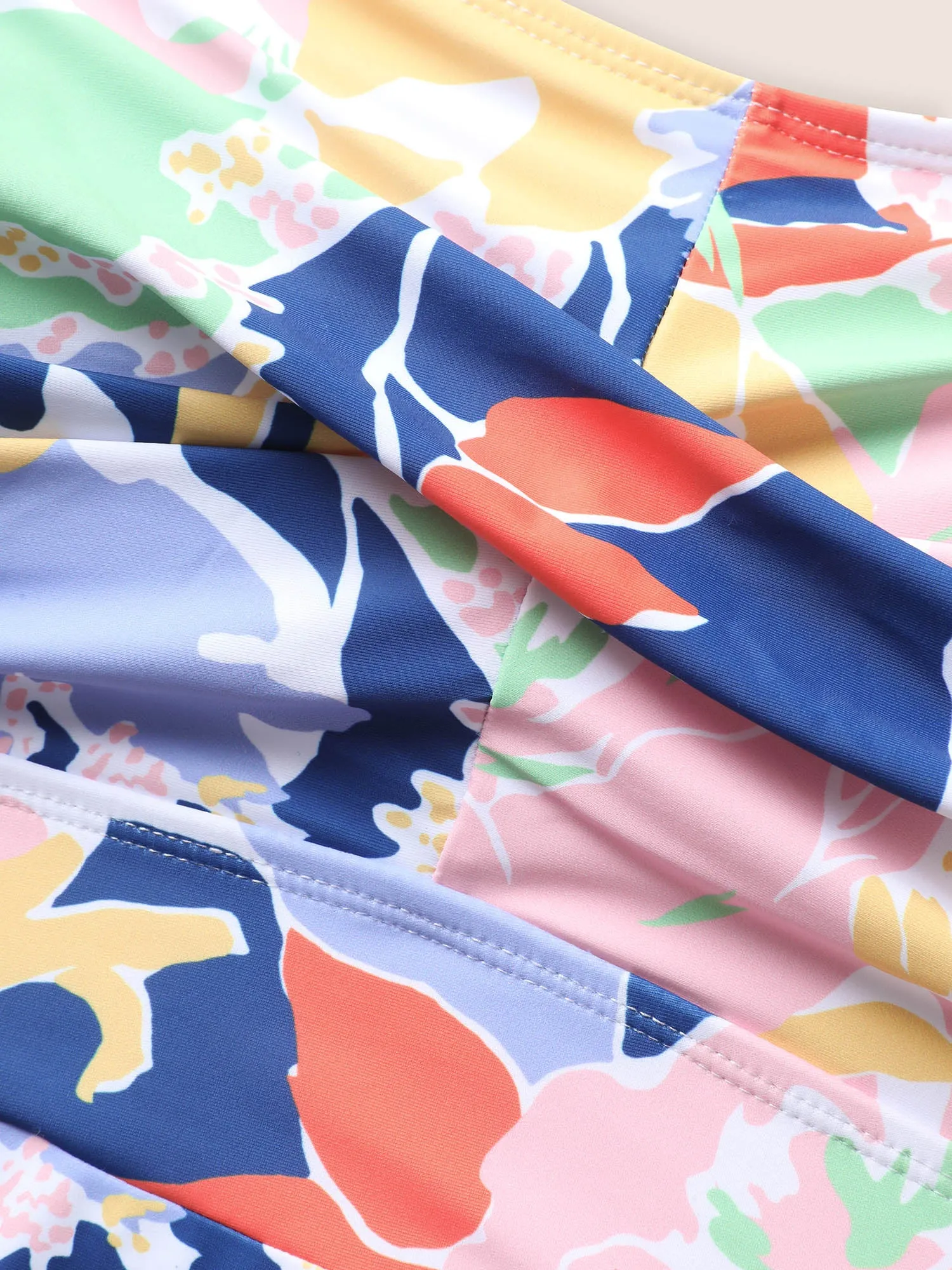 Floral Crossover Adjustable Straps Swim Dress sold by Bloomchic product image thumbnail 5