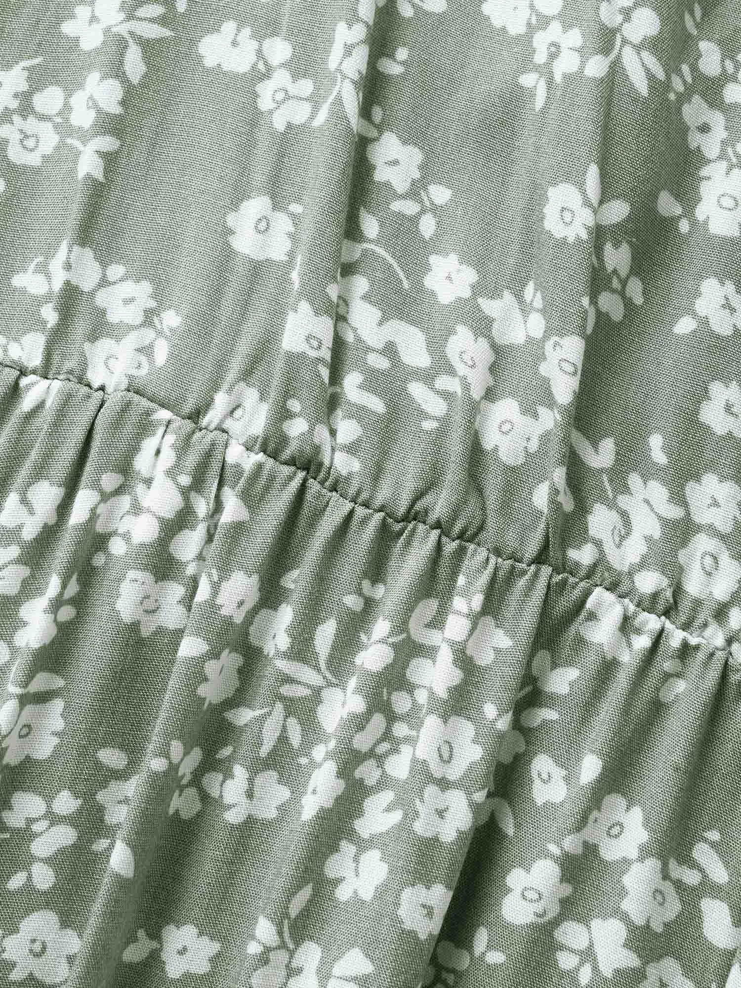 Bloom Dress - Flutter Sleeve Ditsy Floral Pocket Split Maxi Dress sold by Bloomchic product image thumbnail 5