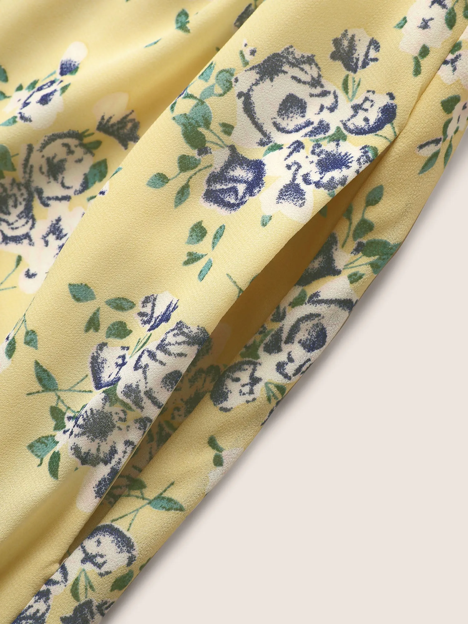 Halter Neck Floral Elastic Waist Dress sold by Bloomchic product image thumbnail 5