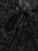 Solid Texture Tie Knot Ruffles Blouse sold by Bloomchic