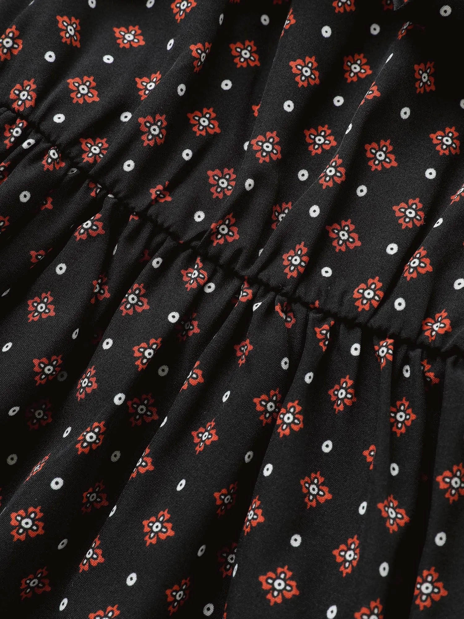 Geometric Graphic Belted Pocket V Neck Dress sold by Bloomchic product image thumbnail 5