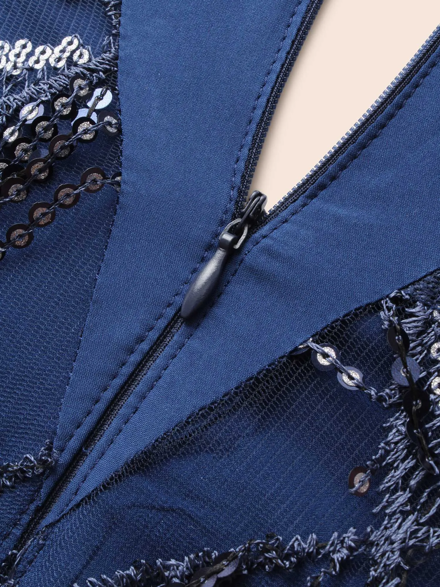 Sequin Tassels Split Hem Cami Dress sold by Bloomchic product image thumbnail 5