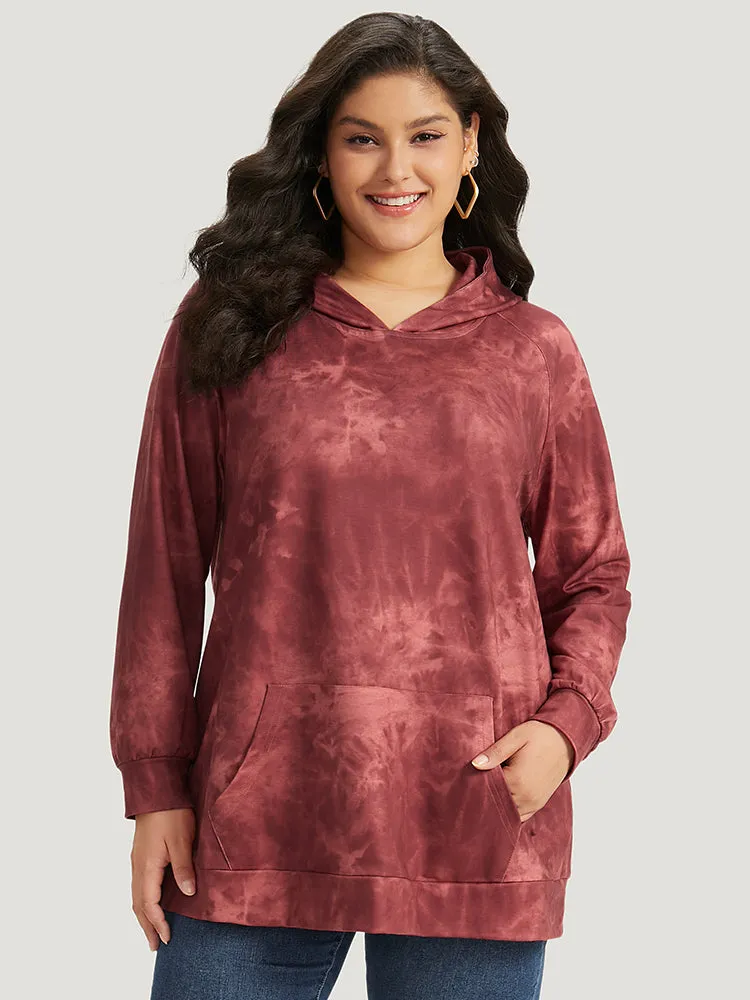 Tie Dye Pocket Hooded Sweatshirt sold by Bloomchic product image thumbnail 5