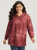 Tie Dye Pocket Hooded Sweatshirt sold by Bloomchic