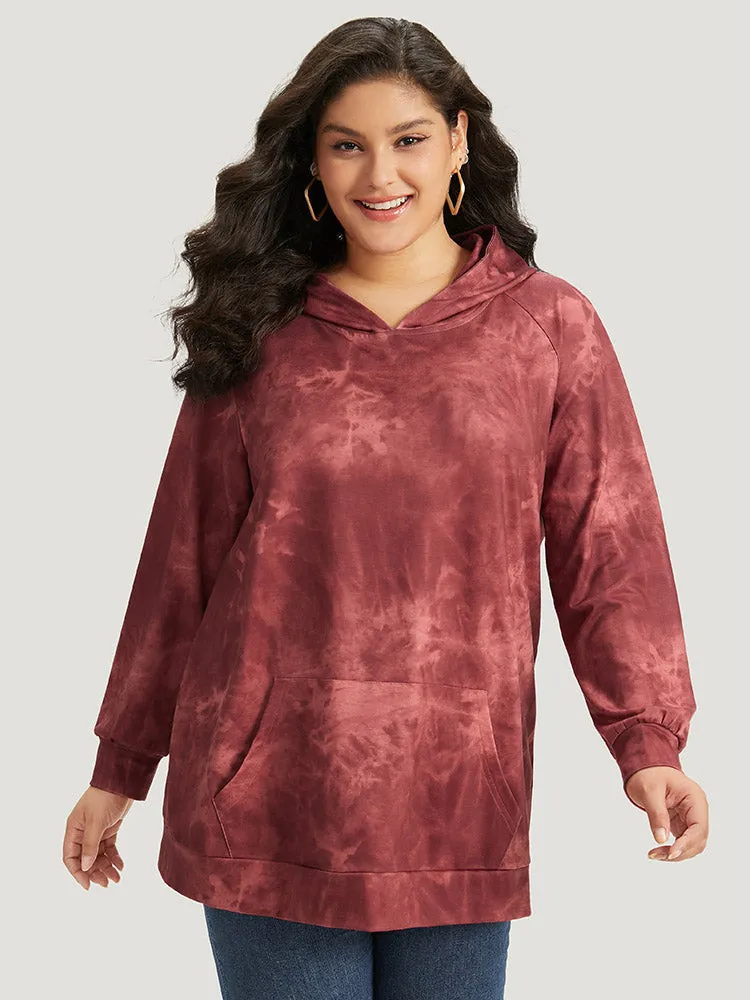 Tie Dye Pocket Hooded Sweatshirt sold by Bloomchic product image thumbnail 3