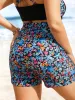 Contrast Floral Side Pocket High Rise Swim Bottom sold by Bloomchic