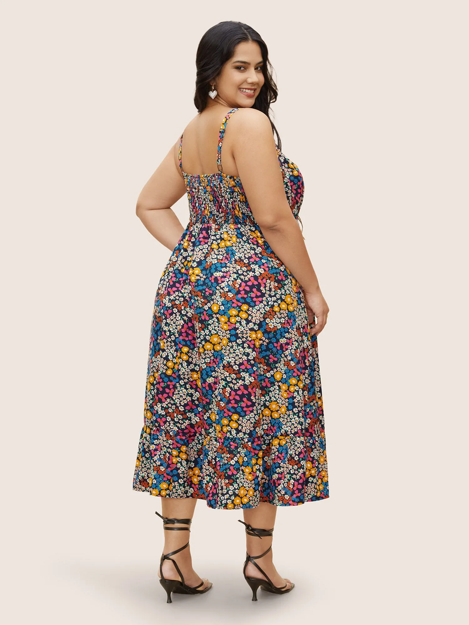 Ditsy Floral Shirred Pocket Cami Dress sold by Bloomchic product image thumbnail 3