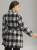 Plaid Belted Pocket Double Breasted Coat sold by Bloomchic