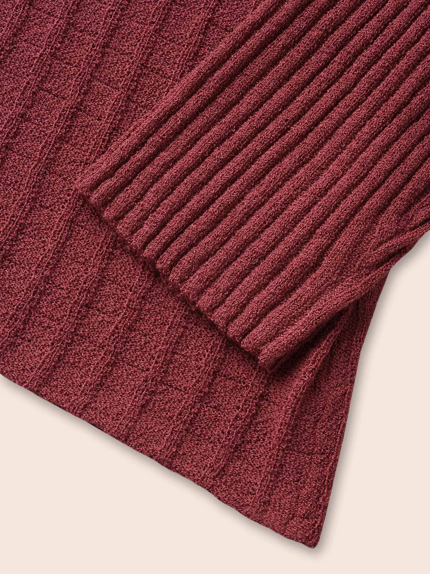 Solid Textured Kimono Collar Cardigan sold by Bloomchic product image thumbnail 5