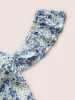 Ditsy Floral Ruffle Trim Side Seam Pocket Dress sold by Bloomchic