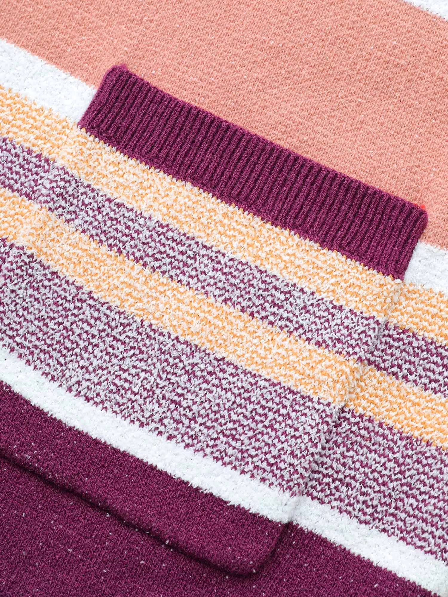 Supersoft Essentials Striped Contrast Open Front Cardigan sold by Bloomchic product image thumbnail 5