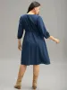 Boho Print Striped Patchwork Lantern Sleeve Dress sold by Bloomchic