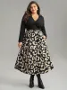 Leopard Patchwork Pocket Twist Front Dress sold by Bloomchic