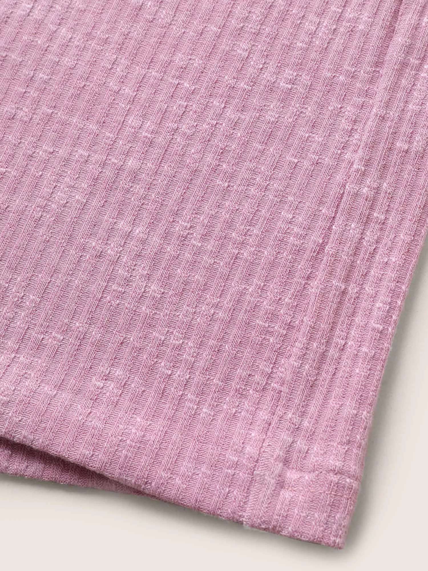 Plain Textured Elastic Waist Sleep Bottoms sold by Bloomchic product image thumbnail 5