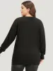 Halloween Supersoft Essentials Two Tone Bat Print Pullover sold by Bloomchic