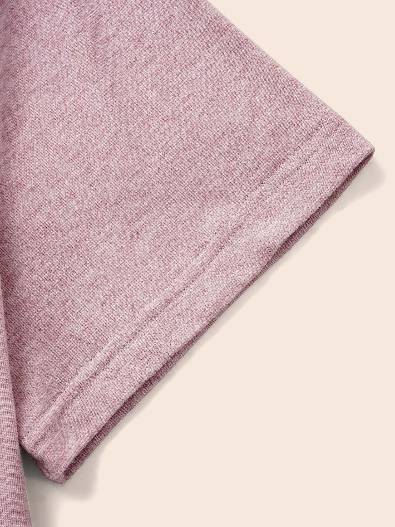 Solid Heather Round Neck Basic T-shirt sold by Bloomchic product image thumbnail 5