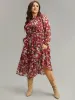 Floral Print Belted Patchwork Gathered Dress sold by Bloomchic