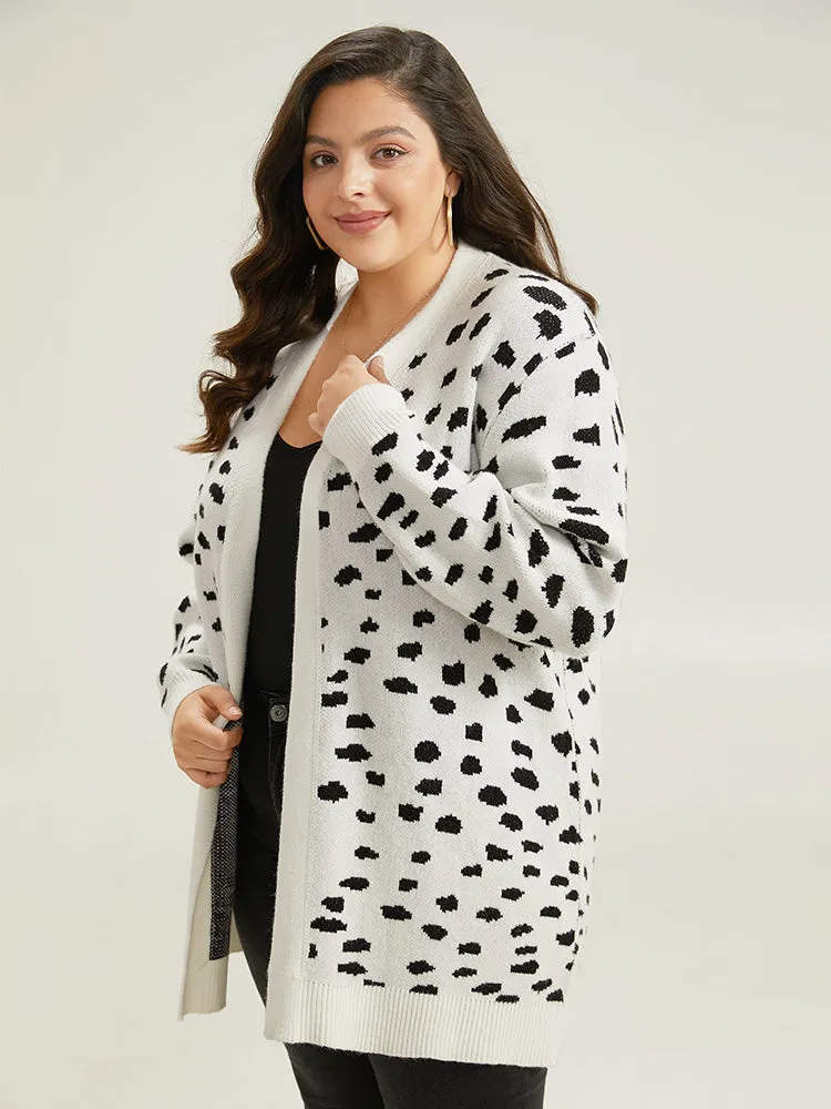 Supersoft Essentials Dot Print Open Front Cardigan sold by Bloomchic product image thumbnail 3