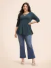 Supersoft Essentials Cross Straps Pleated T-shirt sold by Bloomchic