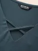 Supersoft Essentials Cross Straps Pleated T-shirt sold by Bloomchic