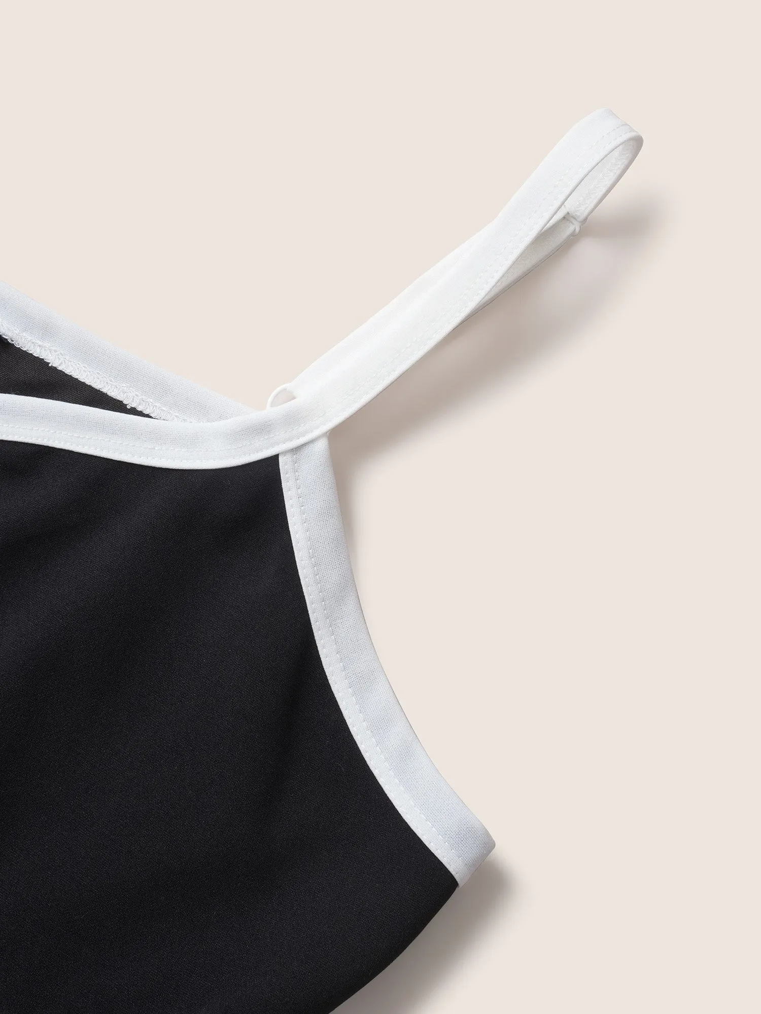 Contrast Trim Adjustable Straps Dress sold by Bloomchic product image thumbnail 5