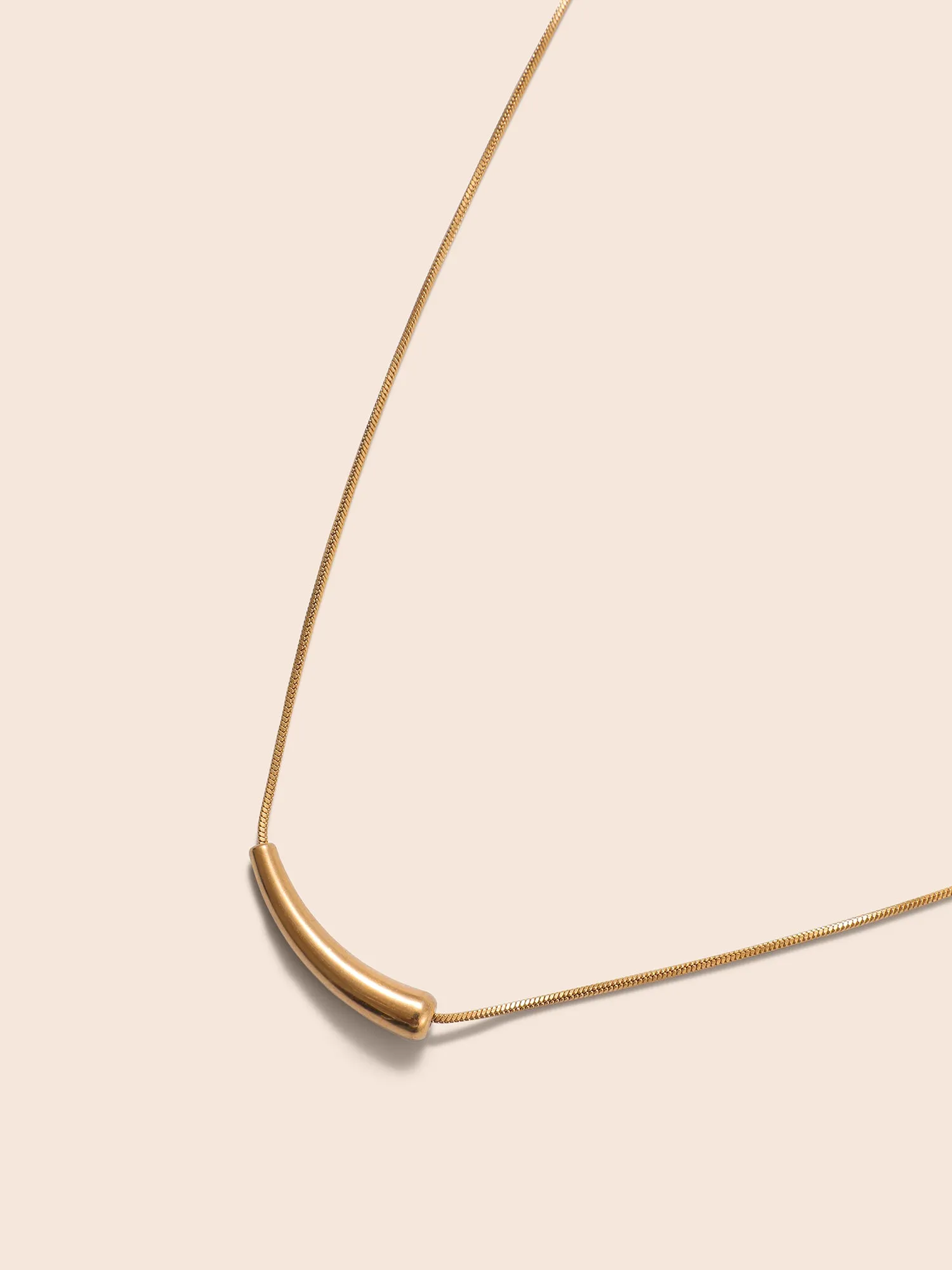 Adjustable Gold Arc Necklace sold by Bloomchic product image thumbnail 4