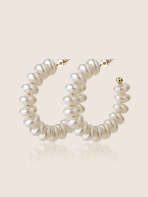 Elegant Imitation Pearl Earrings sold by Bloomchic