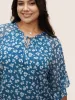 Floral Tie Knot Flutters Bell Sleeve Blouse sold by Bloomchic