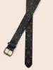 Rodeo Studs Wide Leather Belt sold by Bloomchic