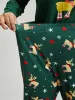Christmas Elk Pocket Elastic Waist Sleep Bottoms sold by Bloomchic
