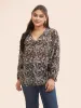 Chiffon Paisley Tassels Tie Knot Blouse sold by Bloomchic