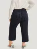 Striped Mid Rise Buckle Detail Pants sold by Bloomchic