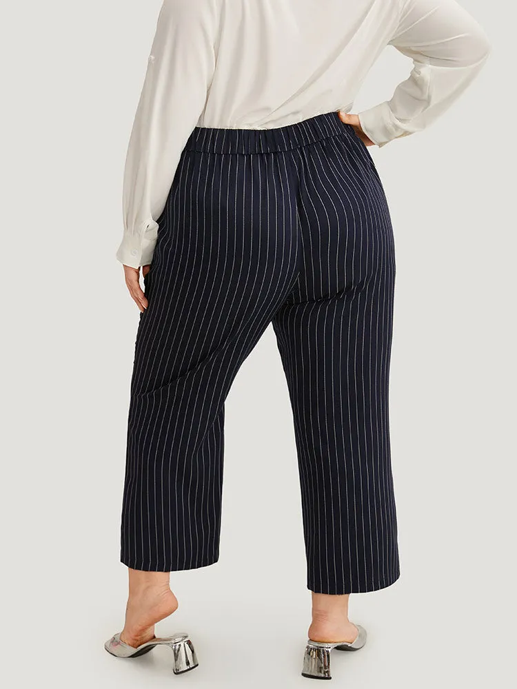 Striped Mid Rise Buckle Detail Pants sold by Bloomchic product image thumbnail 3