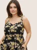Floral Tie Knot Elastic Waist Dress sold by Bloomchic