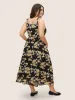 Floral Tie Knot Elastic Waist Dress sold by Bloomchic