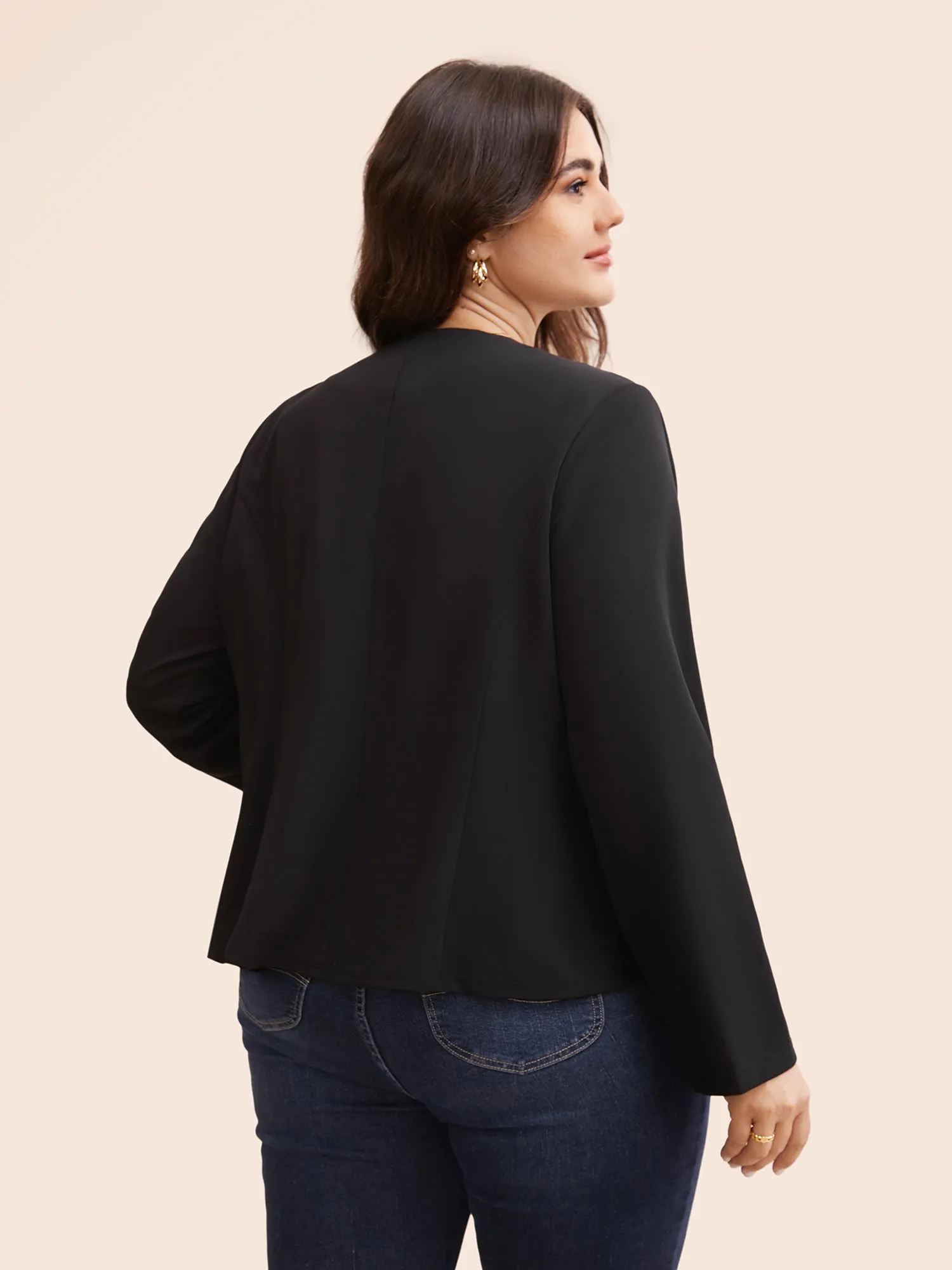 Button Detail Open Front Jacket sold by Bloomchic product image thumbnail 5