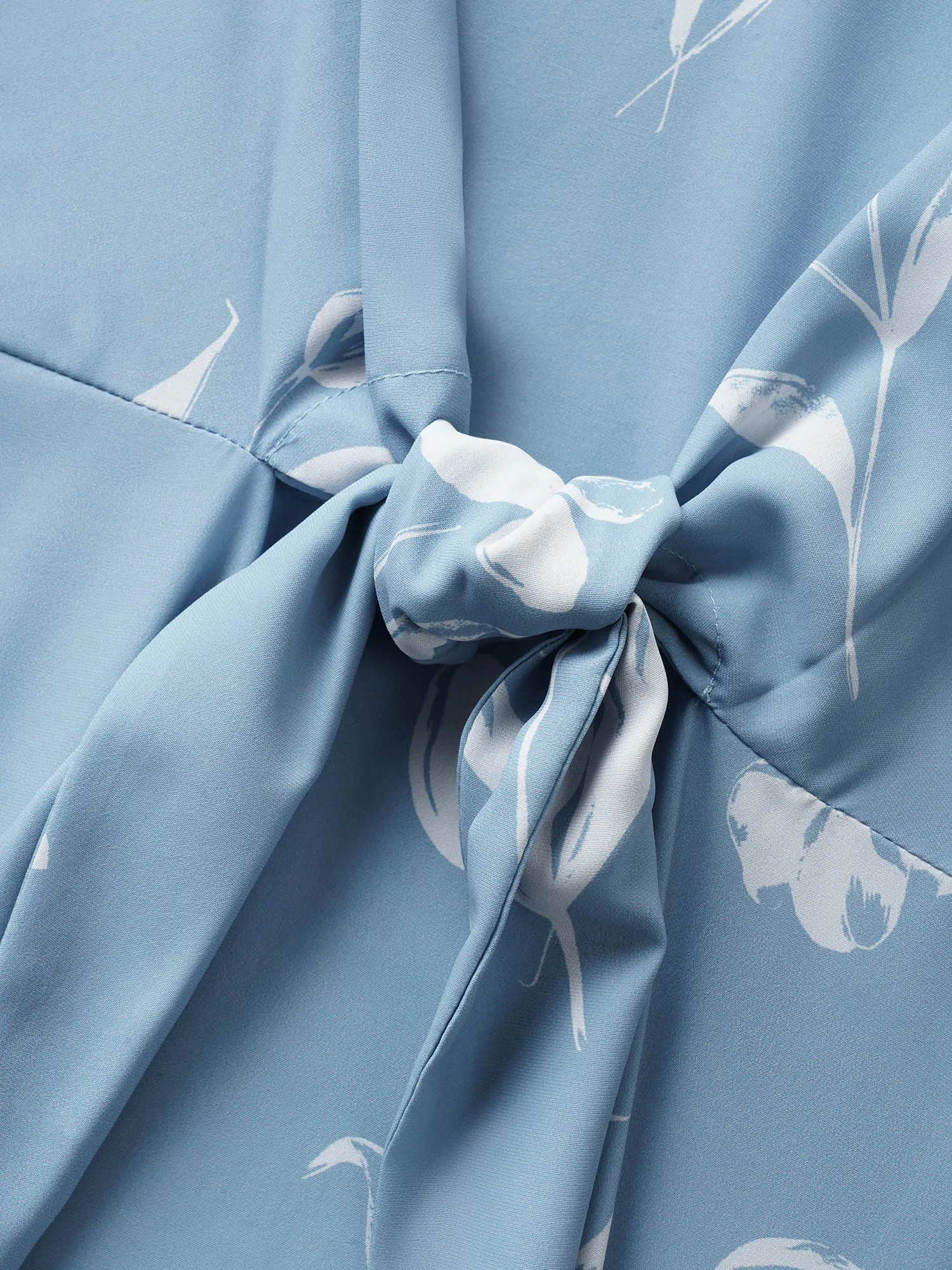 Floral Tie Knot Petal Sleeve Blouse sold by Bloomchic product image thumbnail 5